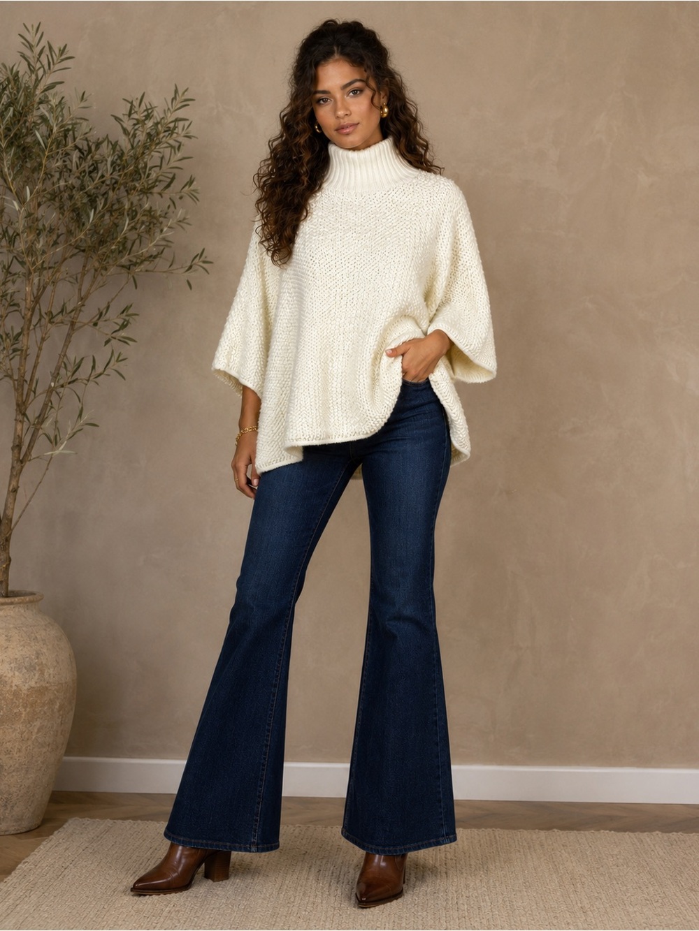Note de Anita Italy Wool Poncho.